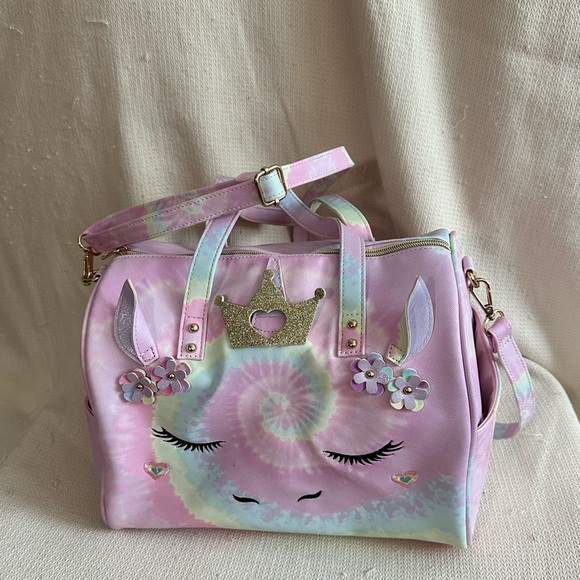 Under One Sky Handbags - Under One Sky Pink and Gold Unicorn Tote Bag